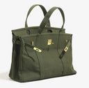 Handmade Boatkin Premium Cotton Canvas Bag Solid Color : Olive Green