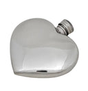 Spirit Flask Heart Shape  Pewter 3oz ,With Pouch ,Boxed. SKU #: C1077.