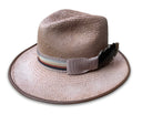 Royal - Panama Straw Fedora: Camel / Medium 22.5/23