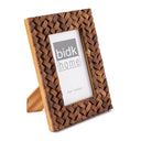 4x6" Criss Cross Wood Picture Frame