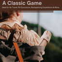 Travel Backgammon Roll-up Portable Leather Suede Game Set: Cream