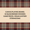 Pendleton Red Black Check Pattern Chess & Checkers
