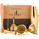 Craft Bar Set/Mixologist Cocktail Kit, Gold (14 Piece)
