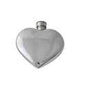 Spirit Flask Heart Shape  Pewter 3oz ,With Pouch ,Boxed. SKU #: C1077.