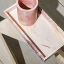 Pink Marble Rectangular Tray