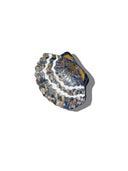 Hand-painted Seashell Claw Hair Clip | Eco-Friendly: Blue Mosaic