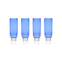 Romantic Champagne Flutes , Set of Four (blue)