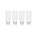 Romantic Champagne Flutes , Set of Four (clear)