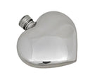 Spirit Flask Heart Shape  Pewter 3oz ,With Pouch ,Boxed. SKU #: C1077.