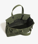 Handmade Boatkin Premium Cotton Canvas Bag Solid Color : Olive Green