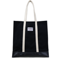 Market Tote: Navy Canvas / Navy Steeletex