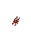 Hand-painted Seashell Claw Hair Clip | Eco-Friendly: Blue Mosaic