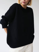Candyfloss Oversized Pullover Sweater: White / One-size