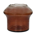 Famiglia Round Amber Vase Glass