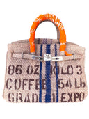 Brookie Coffee blue stripe