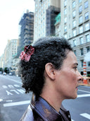 Hand-painted Lucky Dice Claw Hair Clip | Eco-Friendly: Red