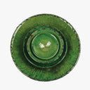 Moroccan Vintage Tamegroute Green Glazed Nesting Bowls - Set of 4