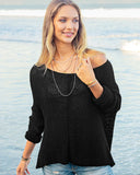 Key West Chunky Crew Cotton - Black